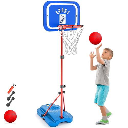 Kinder Basketballkorb für Jungen Mädchen einstellbare Höhe 110-190 cm Basketballtore Indoor Outdoor kleine Kinder Basketballkorb Spielzeug für 3 4 5 6 7 8 Jahre alt Geburtstagsgeschenk Kinder Basketballkorb für Jungen Mädchen einstellbare Höhe 110-190 cm Basketballtore Indoor Outdoor kleine Kinder Basketballkorb Spielzeug für 3 4 5 6 7 8 Jahre alt Geburtstagsgeschenk von GILIKOKO