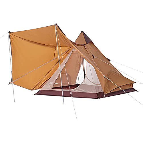 Outdoor Camping Pyramidenzelt Doppelschichten Strandzelt Regendicht Sonnenschutz Casual Picknick Camping Mongolisches Zelt Wandern Shelter von GIPFSRIIGR0EEGG