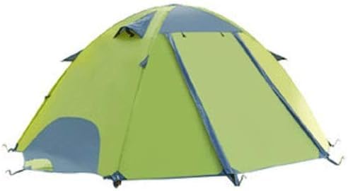 Zelte Campingzelt Person Familienzelt Doppelschicht Outdoor Zelt Wasserdicht Winddicht Anti-UV Zelt mit Abnehmbarem Regenfliege, Einfache Einrichtung für Camp B (Grün One Size) von GIPFSRIIGR0EEGG