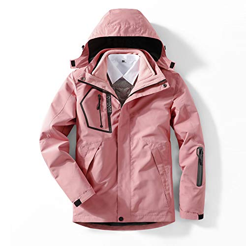 GITVIENAR 3 in 1 Winterjacke Frauen, Skijacke mit Fleece Innenjacke Winddicht Wasserdicht Abnehmbare Kapuze, Funktionsjacke Regenjacke Wintermantel Jacke zum Wandern Trekking Radfahren für Damen GITVIENAR 3 in 1 Winterjacke Frauen, Skijacke mit Fleece Innenjacke Winddicht Wasserdicht Abnehmbare Kapuze, Funktionsjacke Regenjacke Wintermantel Jacke zum Wandern Trekking Radfahren für Damen von GITVIENAR