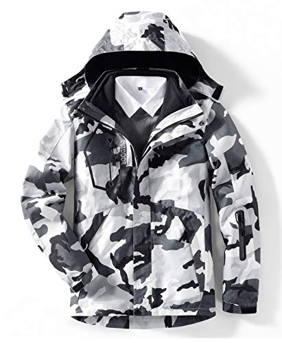GITVIENAR 3 in 1 Winterjacke Frauen, Skijacke mit Fleece Innenjacke Winddicht Wasserdicht Abnehmbare Kapuze, Funktionsjacke Regenjacke Wintermantel Jacke zum Wandern Trekking Radfahren für Damen GITVIENAR 3 in 1 Winterjacke Frauen, Skijacke mit Fleece Innenjacke Winddicht Wasserdicht Abnehmbare Kapuze, Funktionsjacke Regenjacke Wintermantel Jacke zum Wandern Trekking Radfahren für Damen von GITVIENAR