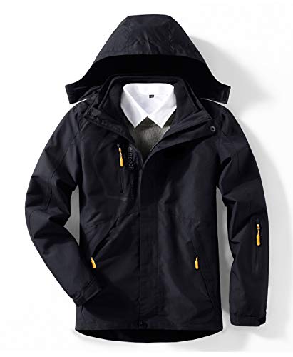 GITVIENAR 3 in 1 Winterjacke Herren, Skijacke mit Fleece Innenjacke Winddicht Wasserdicht Abnehmbare Kapuze, Funktionsjacke Regenjacke Wintermantel Jacke zum Wandern Trekking Radfahren für Männer GITVIENAR 3 in 1 Winterjacke Herren, Skijacke mit Fleece Innenjacke Winddicht Wasserdicht Abnehmbare Kapuze, Funktionsjacke Regenjacke Wintermantel Jacke zum Wandern Trekking Radfahren für Männer von GITVIENAR