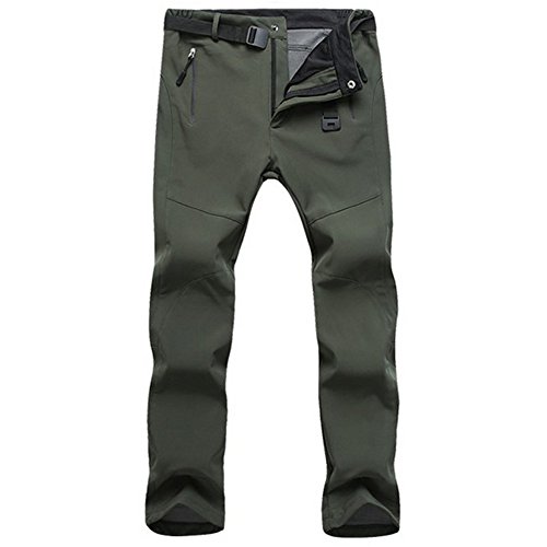 GITVIENAR Damen Gefüttert Softshellhose wasserdicht 5000mm + atmungsaktiv + warm + UV Schutz Berghose Skihose Trekkinghose Wanderhose Winterhose Outdoorhose Slim Fit Herbst Winter von GITVIENAR