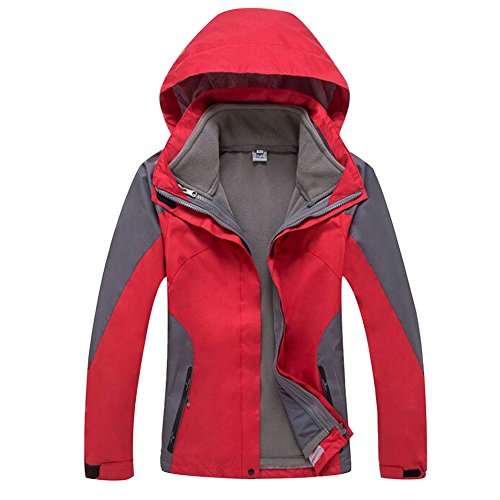 GITVIENAR Damen Outdoor 3 in 1 Jacke mit Kapuze Bergsteiger Warm Wasserdicht Atmungsaktiv Softshelljacke Damen Multifunktionsjacke Ski Kletteranzug GITVIENAR Damen Outdoor 3 in 1 Jacke mit Kapuze Bergsteiger Warm Wasserdicht Atmungsaktiv Softshelljacke Damen Multifunktionsjacke Ski Kletteranzug von GITVIENAR