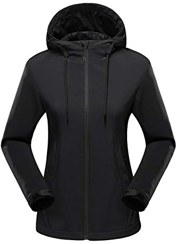 GITVIENAR Damen Softshelljacke, Frauen Übergangsjacke Sport Softshell Jacke Windbreaker Windjacke Wasserdicht Winddicht Sportjacke Schmutzabweisend Jackt Regenjacke Funktionsjacke Herbst Winter von GITVIENAR