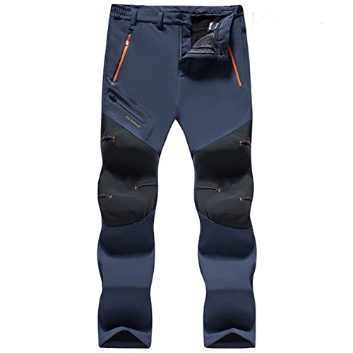 GITVIENAR Herren Gefüttert Outdoorhose wasserdicht Winddicht atmungsaktiv warm Abriebfest Softshellhose Berghose Funktionshose Trekkinghose Wanderhose Herren Winterhose Herbst Winter von GITVIENAR