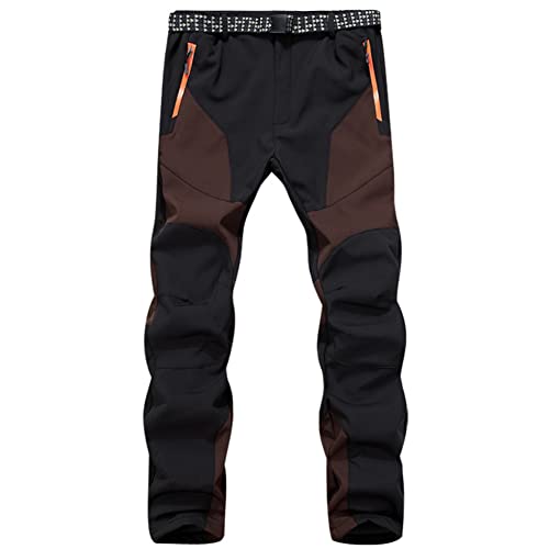 GITVIENAR Herren Gefüttert Outdoorhose wasserdicht Winddicht atmungsaktiv warm Abriebfest Softshellhose Berghose Funktionshose Trekkinghose Wanderhose Winterhose Herbst Winter von GITVIENAR