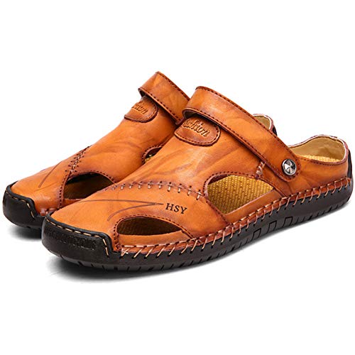 GITVIENAR Herren Sandalen Trekking Sandalen Wander Leder Hausschuhe Strandschuhe Waterproof Sandalen Trekking Wander Sandalen GITVIENAR Herren Sandalen Trekking Sandalen Wander Leder Hausschuhe Strandschuhe Waterproof Sandalen Trekking Wander Sandalen von GITVIENAR