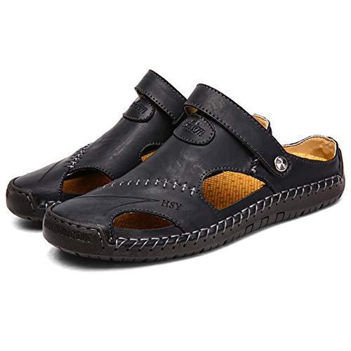 GITVIENAR Herren Sandalen Trekking Sandalen Wander Leder Hausschuhe Strandschuhe Waterproof Sandalen Trekking Wander Sandalen GITVIENAR Herren Sandalen Trekking Sandalen Wander Leder Hausschuhe Strandschuhe Waterproof Sandalen Trekking Wander Sandalen von GITVIENAR