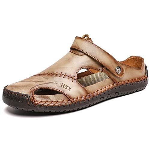 GITVIENAR Herren Sandalen Trekking Sandalen Wander Leder Hausschuhe Strandschuhe Waterproof Sandalen Trekking Wander Sandalen GITVIENAR Herren Sandalen Trekking Sandalen Wander Leder Hausschuhe Strandschuhe Waterproof Sandalen Trekking Wander Sandalen von GITVIENAR