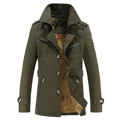 GITVIENAR Herren Übergangsjacke, Langarm Trenchcoat Mantel Kurzmantel Einreihig Jacke 100% Baumwolle winterjack für Jugendliche und Erwachsene GITVIENAR Herren Übergangsjacke, Langarm Trenchcoat Mantel Kurzmantel Einreihig Jacke 100% Baumwolle winterjack für Jugendliche und Erwachsene von GITVIENAR