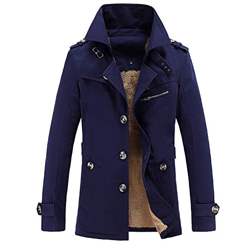 GITVIENAR Herren Übergangsjacke, Langarm Trenchcoat Mantel Kurzmantel Einreihig Jacke 100% Baumwolle winterjack für Jugendliche und Erwachsene GITVIENAR Herren Übergangsjacke, Langarm Trenchcoat Mantel Kurzmantel Einreihig Jacke 100% Baumwolle winterjack für Jugendliche und Erwachsene von GITVIENAR