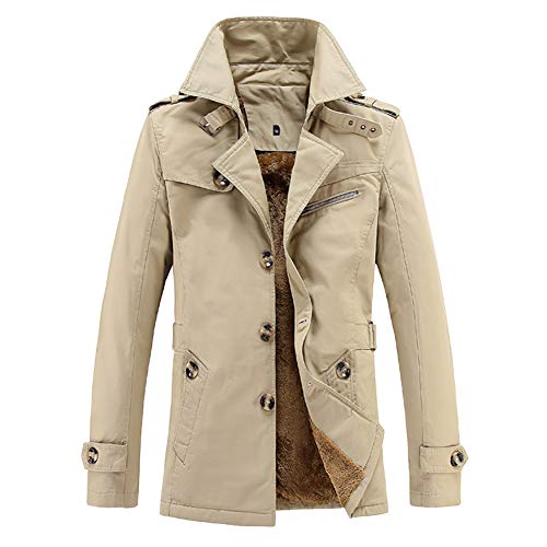 GITVIENAR Herren Übergangsjacke, Langarm Trenchcoat Mantel Kurzmantel Einreihig Jacke 100% Baumwolle winterjack für Jugendliche und Erwachsene GITVIENAR Herren Übergangsjacke, Langarm Trenchcoat Mantel Kurzmantel Einreihig Jacke 100% Baumwolle winterjack für Jugendliche und Erwachsene von GITVIENAR