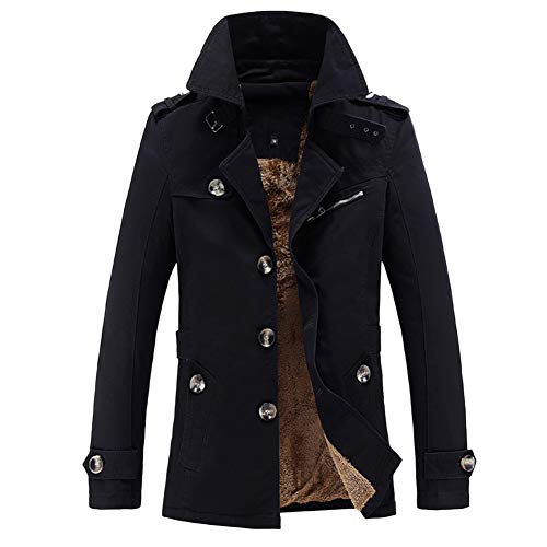 GITVIENAR Herren Übergangsjacke, Langarm Trenchcoat Mantel Kurzmantel Einreihig Jacke 100% Baumwolle winterjack für Jugendliche und Erwachsene GITVIENAR Herren Übergangsjacke, Langarm Trenchcoat Mantel Kurzmantel Einreihig Jacke 100% Baumwolle winterjack für Jugendliche und Erwachsene von GITVIENAR