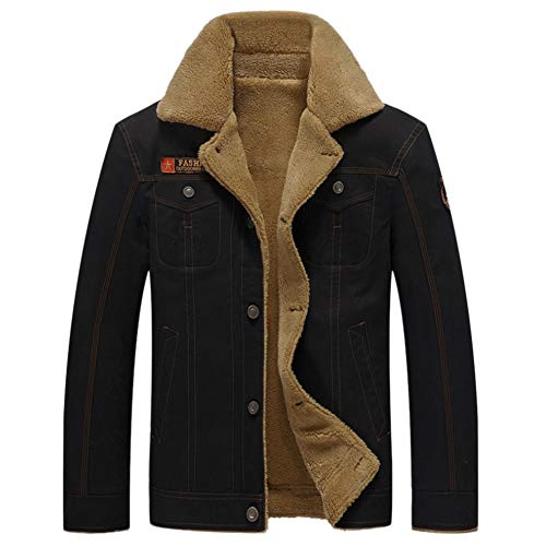 GITVIENAR Herren Winterjacke,Hochwertiges Kunstleder Lederjacke Parka/Mantel mit Fell warme Mens Jacket gefüttert übergangsjacke für Jugendliche und Erwachsene GITVIENAR Herren Winterjacke,Hochwertiges Kunstleder Lederjacke Parka/Mantel mit Fell warme Mens Jacket gefüttert übergangsjacke für Jugendliche und Erwachsene von GITVIENAR