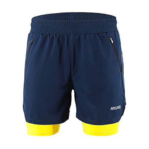 GITVIENAR Laufhose Herren Kurz, 2in1 Sporthose Herren mit Reißverschlusstaschen Schnelltrocknende Running Shorts Atmungsaktive Kompressionsshorts Trainingshose für Training Laufen Sport, Männer (C, M) GITVIENAR Laufhose Herren Kurz, 2in1 Sporthose Herren mit Reißverschlusstaschen Schnelltrocknende Running Shorts Atmungsaktive Kompressionsshorts Trainingshose für Training Laufen Sport, Männer (C, M) von GITVIENAR