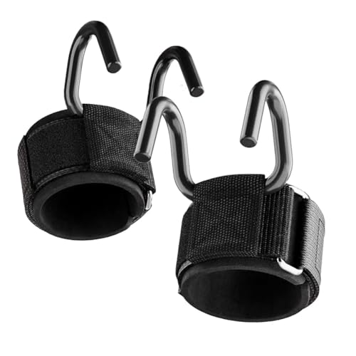 GIWFBQTR 2 Stück Hebehaken, Krafthaken, Handschlaufe, rutschfest, Harter Zughaken, Klimmzug-Handschlaufe, Handschlaufe, Stil: A GIWFBQTR 2 Stück Hebehaken, Krafthaken, Handschlaufe, rutschfest, Harter Zughaken, Klimmzug-Handschlaufe, Handschlaufe, Stil: A von GIWFBQTR