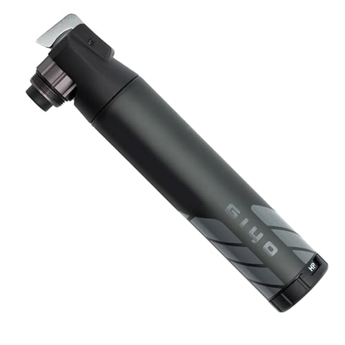 GIYO GM-45CT Mini-Fahrradpumpe, taschengroße 2Stage Hochvolumen-/Hochdruck-Aluminium-Pumpe mit Clever Twin-Ventil für Presta, Schrader & Dunlop, 15,2 cm Mikromaß, Max. 30/100 Psi, Leichtgewicht 96,5g GIYO GM-45CT Mini-Fahrradpumpe, taschengroße 2Stage Hochvolumen-/Hochdruck-Aluminium-Pumpe mit Clever Twin-Ventil für Presta, Schrader & Dunlop, 15,2 cm Mikromaß, Max. 30/100 Psi, Leichtgewicht 96,5g von GIYO
