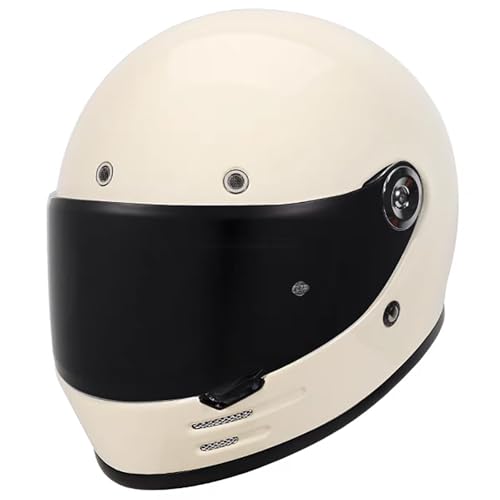 Offroad-Integralhelm Für Erwachsene, Männer Und Frauen, Universell Für Alle Jahreszeiten, DOT/ECE-Zertifizierter Motorradhelm Mit Visier Und Kinnriemen Mit Schnellverschluss G,L/(57~58cm) von GJCKOPIUFA