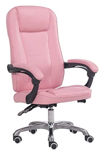 GJDHUQO Bürostuhl Ergonomischer Rennstuhl Computerstuhl Ledertisch und -Stuhl Spielstuhl Bürostuhl mit Hebefunktion Drehstuhl Spielsitzstuhl (Farbe: Pink) benötigt Bequemes Jubiläum Chasing The Dawn von GJDHUQO