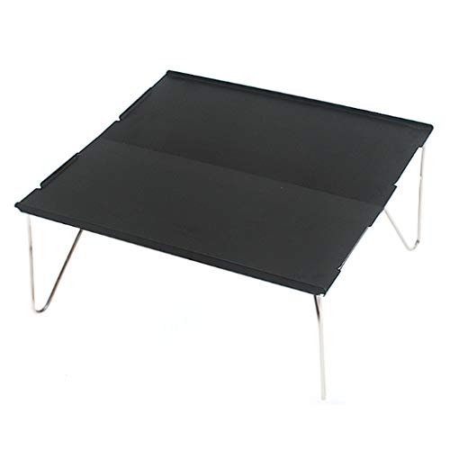 GJDHUQO Camping-Klapptisch, Outdoor-Klapptisch, Aluminium-Tisch, Mini-Camping-Grilltisch, kann gespleißt Werden, tragbarer Kleiner Couchtisch, einzelner Aluminium-Computertisch, leicht zu tragen, für von GJDHUQO