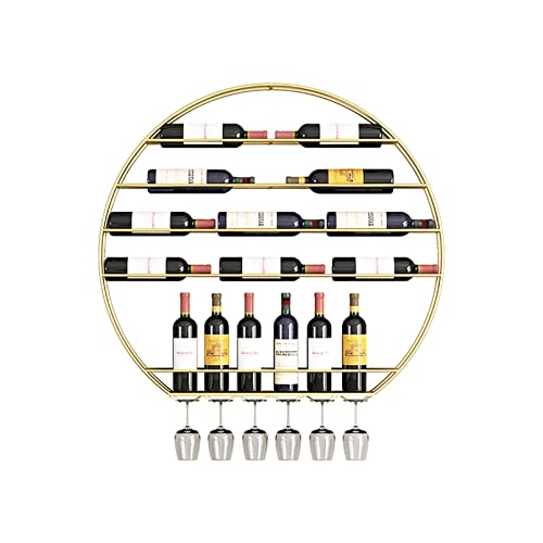 Hängendes Weinregal Weinregal Wandmontiertes industrielles Weinregal, Weinregal für Weinflaschen, Regal zur Präsentation von Schnapsflaschen, Weinlagerregal, Bareinheit, schwebende Metallregale, von GJDHUQO