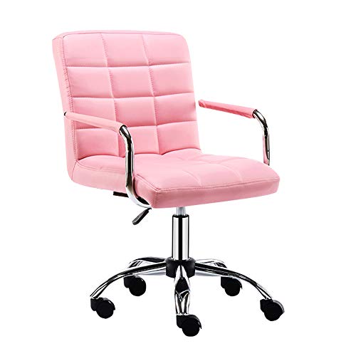 Schreibtischstuhl Chefsessel Bürostuhl Leder Bürostuhl Ergonomischer Schreibtischstuhl mit Armlehnen Comter Chair Verstellbarer Stuhl mit Liege- und Feststellfunktion 360° Drehbarer Arbeitsstuhl für von GJDHUQO