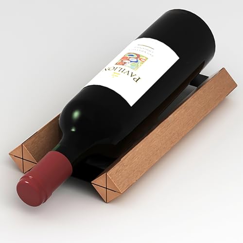 Weinregal Weinregale, Weinregal für die Arbeitsplatte, freistehendes Weinregal mit Flaschenkapazität, Weinregal für die Arbeitsplatte - kleines Weinregal aus Holz für 6 Flaschen für die Speisekammer von GJDHUQO