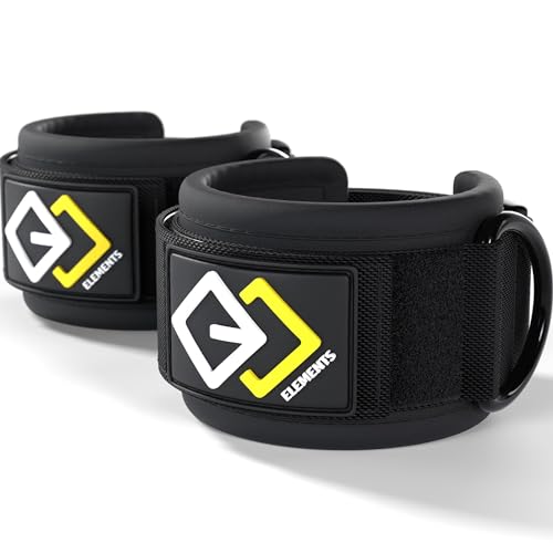 GJELEMENTS Fußschlaufen - Fußmanschetten Kabelzug für Fitnessbänder, Widerstandsbänder, Elastikbänder, Kabelmaschine und Umlenkrolle - Fußfesseln für Beinstrecker, Gesäßmuskeln und Beintraining GJELEMENTS Fußschlaufen - Fußmanschetten Kabelzug für Fitnessbänder, Widerstandsbänder, Elastikbänder, Kabelmaschine und Umlenkrolle - Fußfesseln für Beinstrecker, Gesäßmuskeln und Beintraining von GJELEMENTS