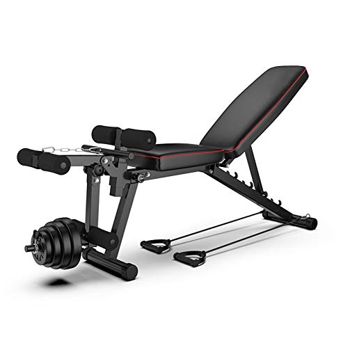GJXJY Hantelbank Klappbar mit Beincurler, Multifunktion Training Fitness Bank, Verstellbar klappbar Bankdrücken Weight Bench Schrägbank, Sit-ups Bank für Bauchtraining GJXJY Hantelbank Klappbar mit Beincurler, Multifunktion Training Fitness Bank, Verstellbar klappbar Bankdrücken Weight Bench Schrägbank, Sit-ups Bank für Bauchtraining von GJXJY