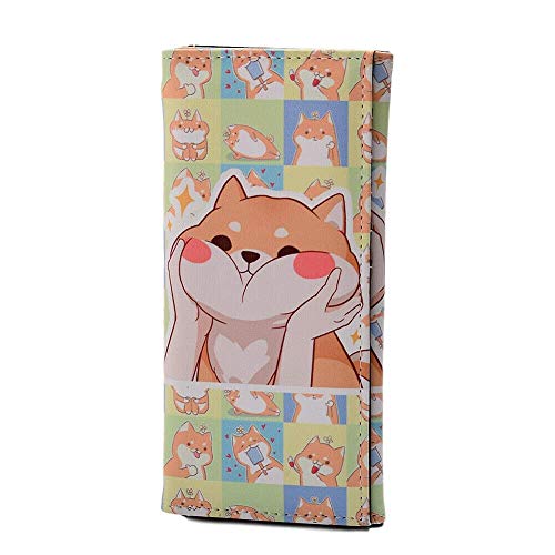 GK-O Japanische Shiba Inu Hund Lange börse Doge PU Leder Billfold Kabosu Hund Münzbörse von GK-O