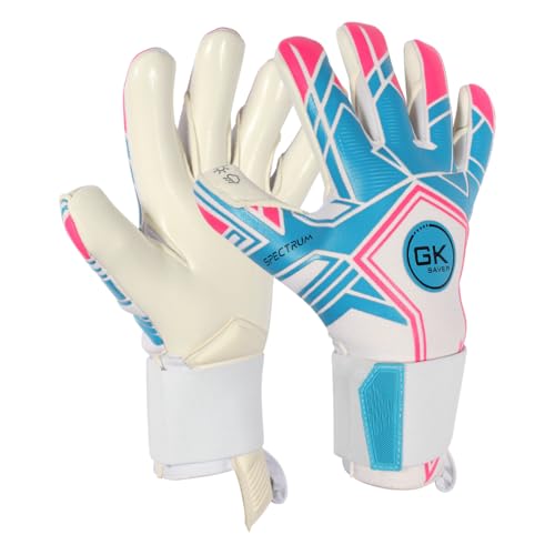 GK Saver Fußball-Torwarthandschuhe, rutschfeste Griffflächen, Spectrum-Serie, GK-Handschuhe (S1, Größe 11) von GK Saver