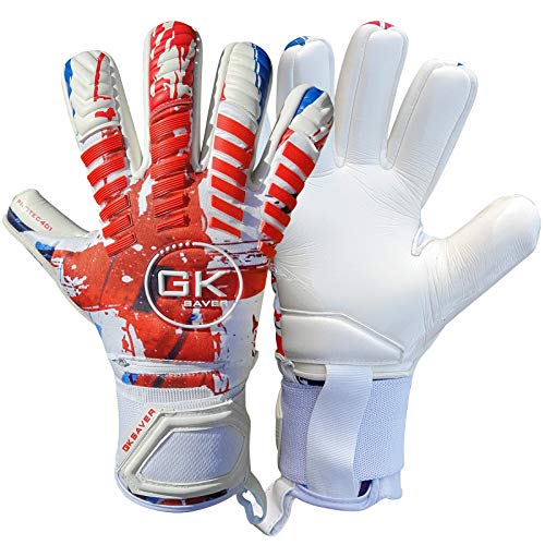 GK Saver Fußball-Torwarthandschuhe Protech Series Professionelle Torwarthandschuhe Größe 6 bis 11 Fußball-GK-Handschuhe (Protech 401 NO Savefinger, Size 9) GK Saver Fußball-Torwarthandschuhe Protech Series Professionelle Torwarthandschuhe Größe 6 bis 11 Fußball-GK-Handschuhe (Protech 401 NO Savefinger, Size 9) von GK Saver