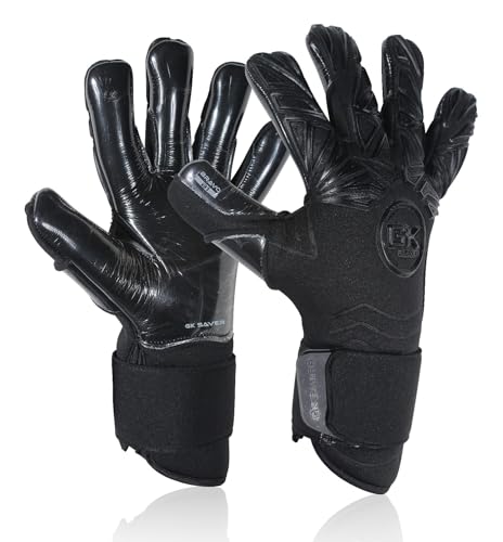 GK Saver Fußball-Torwarthandschuhe – Bravo-Serie | Professionelle Fußball-Torwarthandschuhe mit Rutschfester Handfläche und abnehmbaren Savefingers | Größen 6-11 (Bravo B1 Blackout, Size 11) GK Saver Fußball-Torwarthandschuhe – Bravo-Serie | Professionelle Fußball-Torwarthandschuhe mit Rutschfester Handfläche und abnehmbaren Savefingers | Größen 6-11 (Bravo B1 Blackout, Size 11) von GK Saver