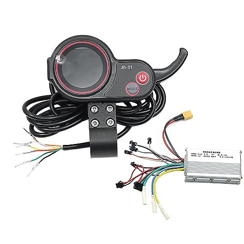 GKKICO 1 Set – 01 Meter Armaturenbrett LCD-Display + 36 V 19 A bürstenloser Controller ohne Halle, Ersatzzubehör für Elektro-Scooter E-Bike Zubehör von GKKICO