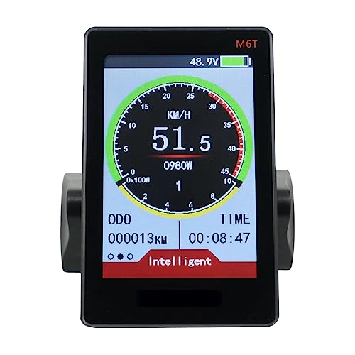 GKKICO 1 Stück M6T E-Bike LCD Display Meter 24V 36V 48V 60V Universal E Scooter LCD Panel Farbbildschirm mit USB für E-Bike von GKKICO