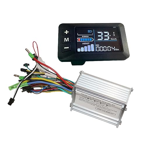 GKKICO 36V 48V 52V 60V 350W 18A Motor Controller Electric Bicycle Controller SM Connector G51 LCD Display Tacho-Teile von GKKICO