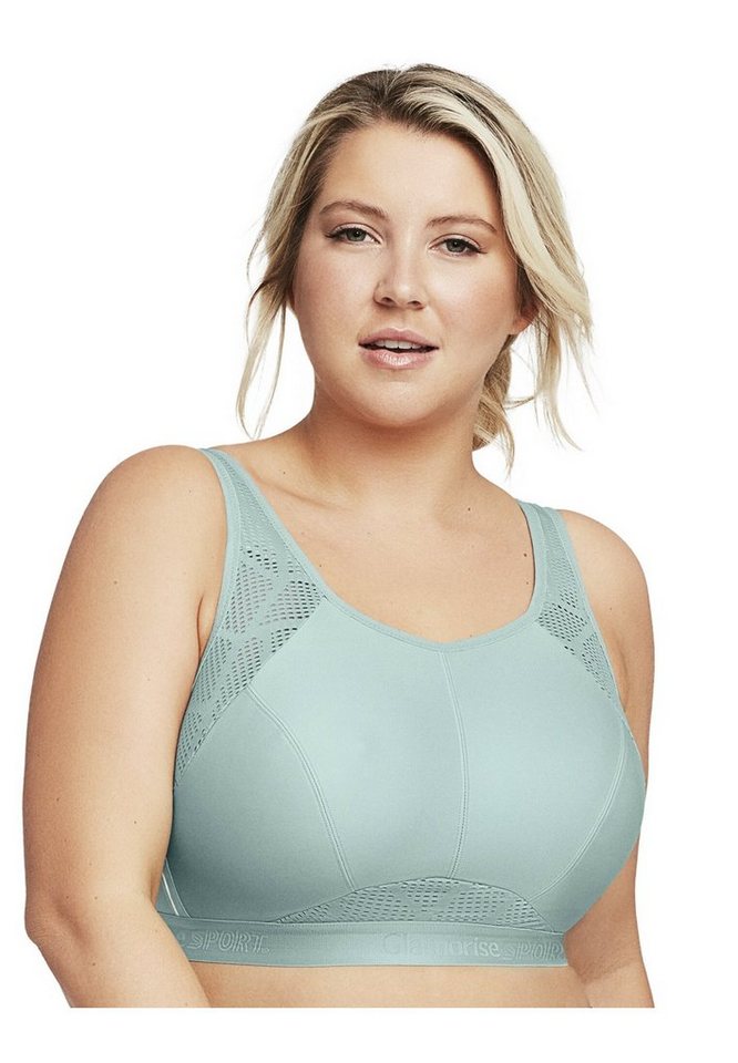 GLAMORISE Sport-BH Atmungsaktiver Mesh-Sport-BH von GLAMORISE