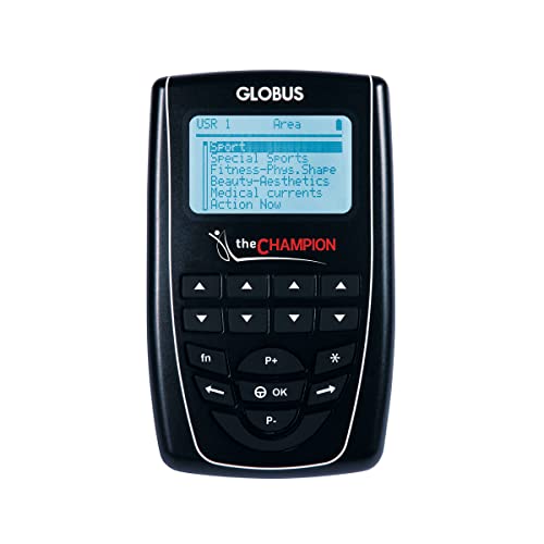Globus | The Champion, 4-Kanal-Elektrostimulator, Behandlung für Sportler, 441 Programme zur Verstärkung der Muskeln und Verbesserung der Leistung Globus | The Champion, 4-Kanal-Elektrostimulator, Behandlung für Sportler, 441 Programme zur Verstärkung der Muskeln und Verbesserung der Leistung von GLOBUS