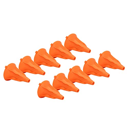 GLOGLOW Pfeilspitzen mit Saugnapf Jagdspiel Safe 10 Pfeilspitzen aus Weichem Gummi für Anfänger Im Bogenschießen Im Freien (Orange) von GLOGLOW