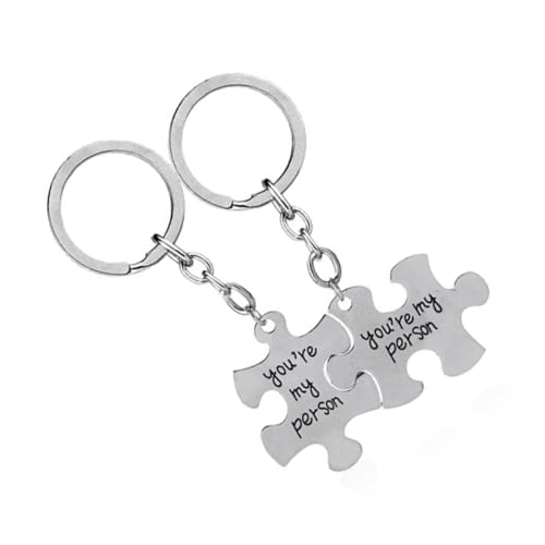 GLSTOY 2er Set Herz Puzzle Schlüsselanhänger Aus Hochwertigem Personalisierbare Taschenverzierungen Für Paare Freundschaft Und Ideal Für Rucksack Oder Tasche von GLSTOY