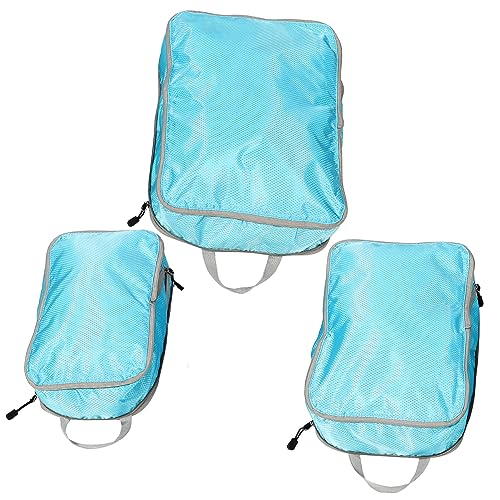 GLSTOY 3 Stück Reise Aufbewahrungstaschen Set Multifunktionale Packwürfel Für Koffer Reisetaschen Und Gepäck Praktischer Organizer Für Kleidung Kabel Und Zubehör Ideal Für Urlaub von GLSTOY