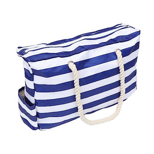 GLSTOY Extra Große wasserdichte Strandtasche Aus Canvas Für Damen Stylische Einkaufstasche Ideal Für Strand Urlaub Und Picknick Vielseitige Badetasche Für Familie Und von GLSTOY