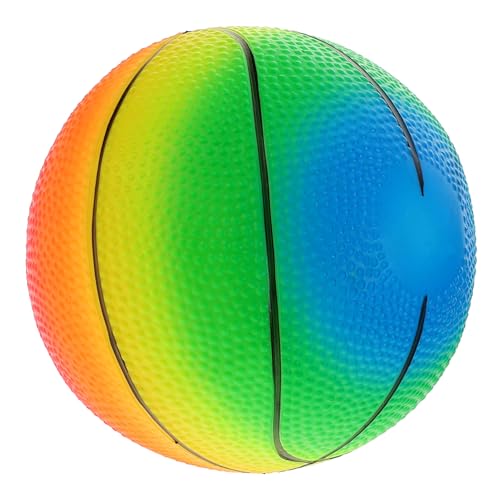 GLSTOY Regenbogenball Kinderspielzeug Kleine Basketbälle Sportunterhaltung Basketball Für Jungen Indoor Basketball Kleine Bälle Hüpfbälle Für Kinder Leichter Ball von GLSTOY