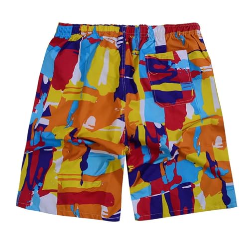 GLYLFQZJ Badehose Herren Männer Bademode Männer Trunks Badeshorts Bunter Druck Schnell Dry Slim Fit Badehose Für Strand Surf Beachwear-12-Xl von GLYLFQZJ