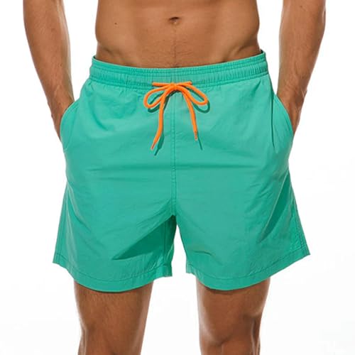 GLYLFQZJ Badehose Herren Mann Badebekleidung Schwimmshorts Trunks Beach Board Shorts Schwimmhosen Badeanzüge Herren Laufen Sportsurfen Shorts-Aqua-4Xl von GLYLFQZJ