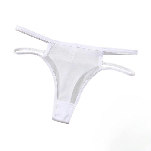 GLYLFQZJ Frauenunterwäsche Modetangs Transparente Frauen Unterwäsche Baumwolldreh G-String Low Taille Slips Hohllosen Traaceless Höschen-T40-Baise-S 40-50Kg-2Pc von GLYLFQZJ