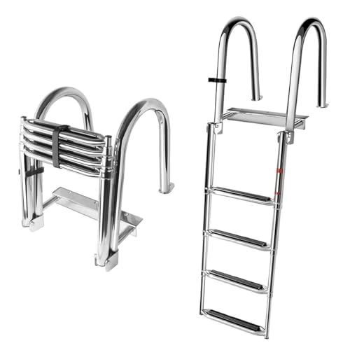 GLZXMQBP Boot Poolleiter 4 Stufen Leiter Badeleiter Für Schwimmbad/Deck/Boot, Yacht Deckleiter Faltbarer Schwimm Pontonleitern Mit Heckeinstieg Mit Handlauf Edelstahl Ponton Bootsleiter Klappleitern GLZXMQBP Boot Poolleiter 4 Stufen Leiter Badeleiter Für Schwimmbad/Deck/Boot, Yacht Deckleiter Faltbarer Schwimm Pontonleitern Mit Heckeinstieg Mit Handlauf Edelstahl Ponton Bootsleiter Klappleitern von GLZXMQBP
