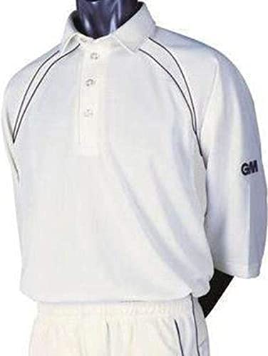 Gunn & Moore Herren Trainingsbekleidung Polo, weiß, M-96,52 cm-101,6 cm Brust Gunn & Moore Herren Trainingsbekleidung Polo, weiß, M-96,52 cm-101,6 cm Brust von Gunn & Moore