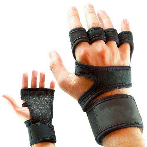 GMBYLBY 1 Paar Handflächen Griffpolster Zum Gewichtheben Unisex rutschfest Für Krafttraining Handschuh Fitnessstudio Workout Fitness Sport Handschutz von GMBYLBY